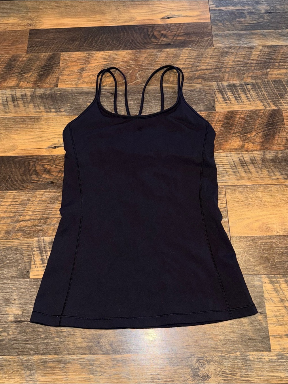 lululemon athletica Black Double-Strap Athletic Tank